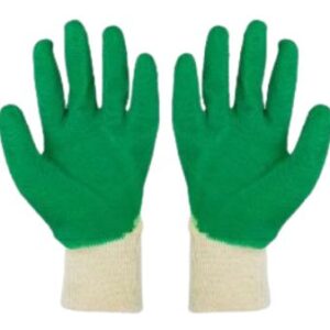 Luva Verde Confortex Revestida Latex Kalipso par
