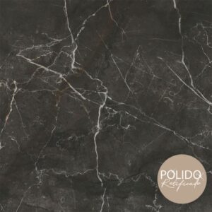 Piso Extra 66x66 Polido Retificado Nero Elevato Formigres
