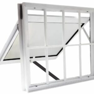 Vitro máximo Ar  60x60 branco com vidro boreal com grade JP
