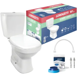 Combo bacia com caixa acoplada Loren One Lorenzetti