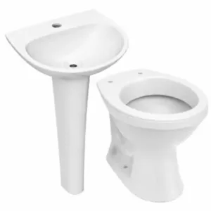 Conjunto de louça 3 peças (coluna/ pia/ bacia) Way  Lorenzetti